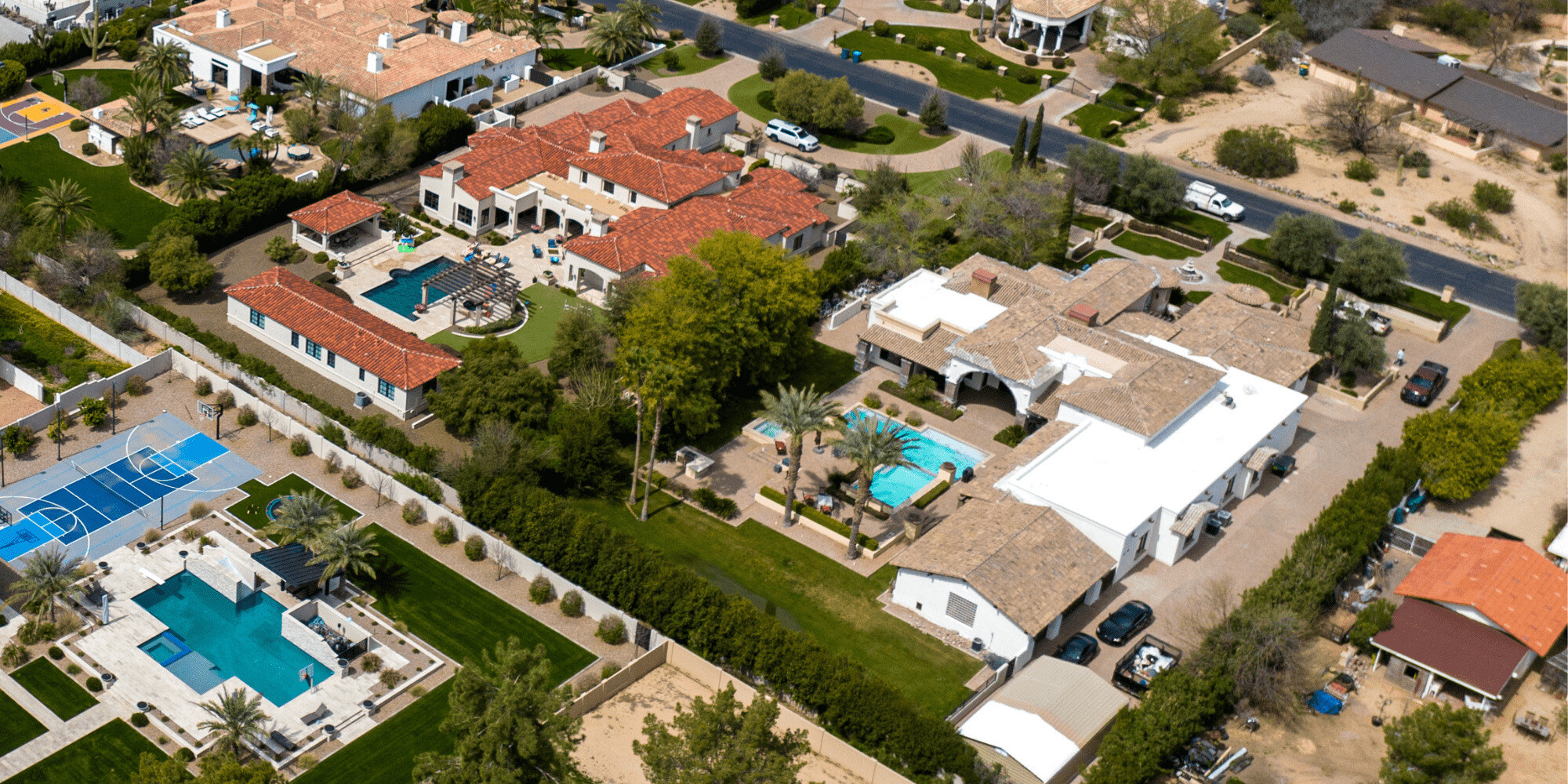 Stock Image of Foam And Tile Roofs in Phoenix