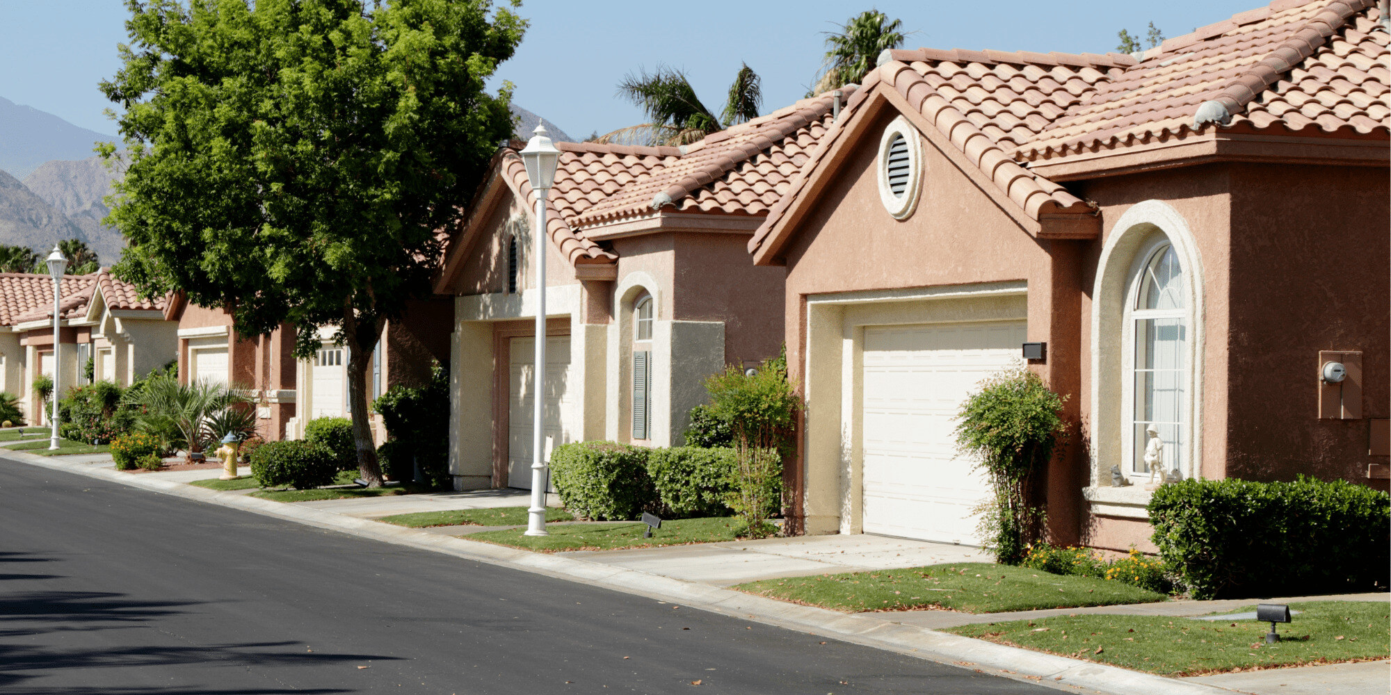 Stock Photo of New Tile Roofs in Phoenix