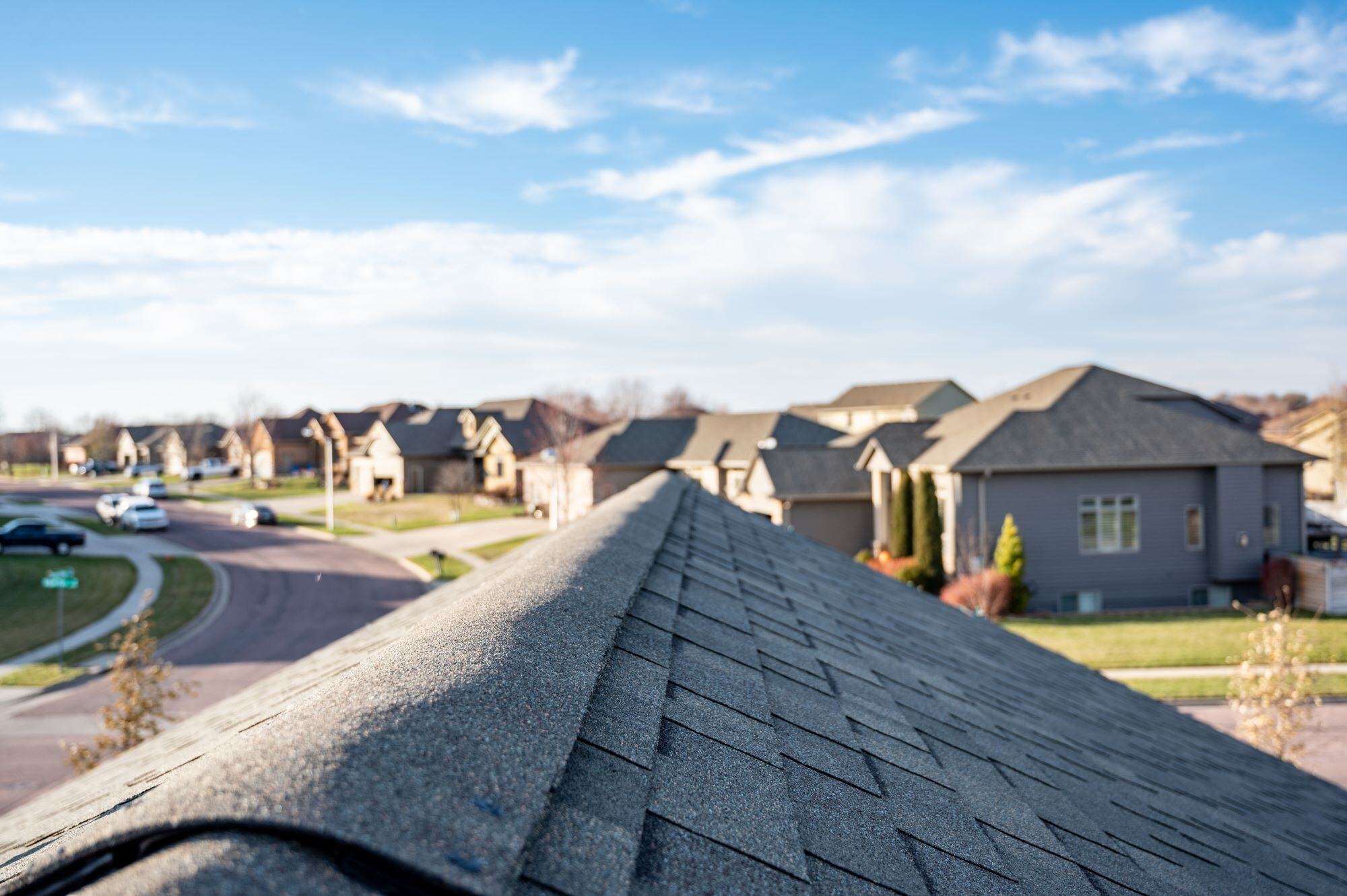 Stock Image of Shingled Roofs in Phoenix