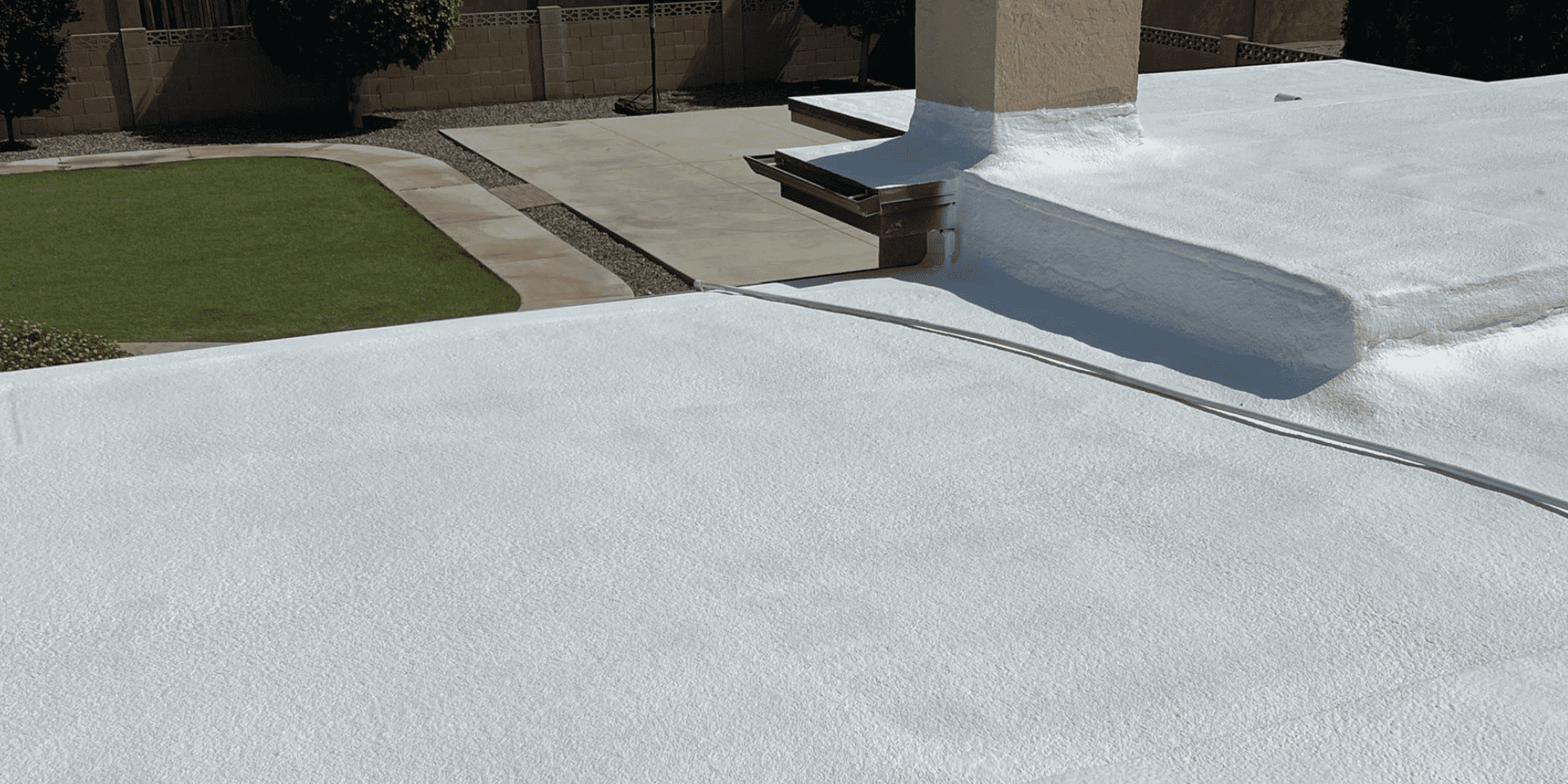 White Foam Roof in Scottsdale